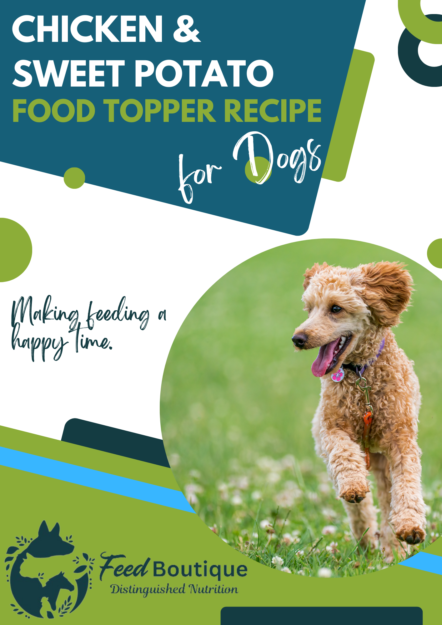 Chicken and Sweet Potato Complementary Food Topper Recipe for Dogs