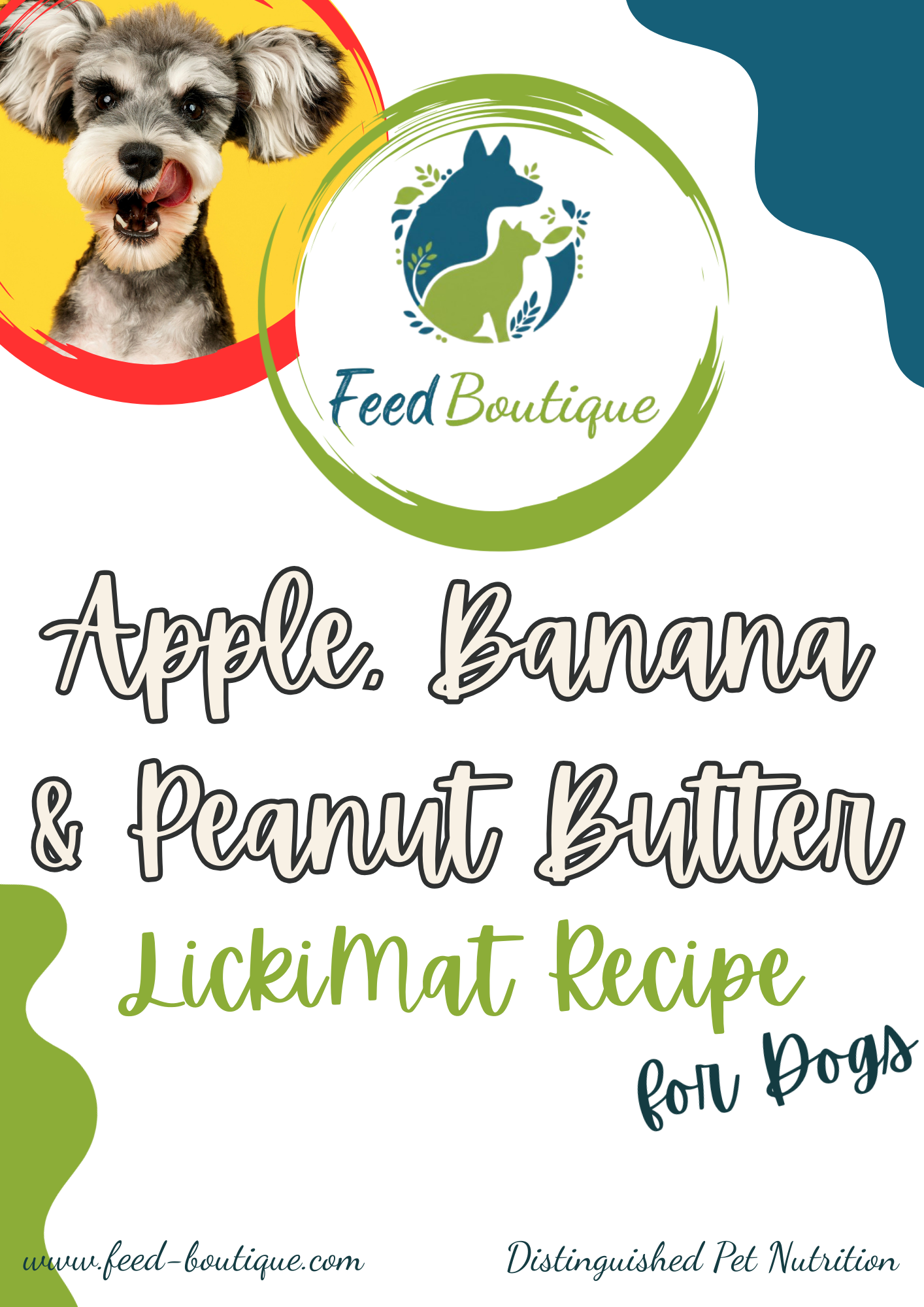 Apple, Banana and Peanut Butter LickiMat Recipe for Dogs