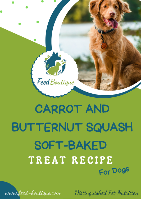 Carrot and Butternut squash soft-baked treat recipe for dogs