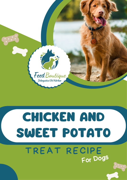 Chicken and Sweet Potato treat recipe for dogs