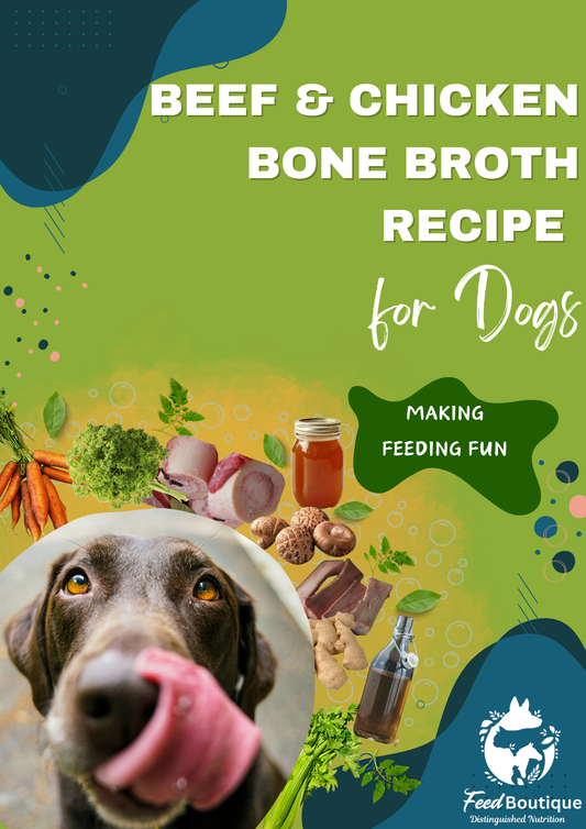 Beef and Chicken Bone Broth Recipe for Dogs