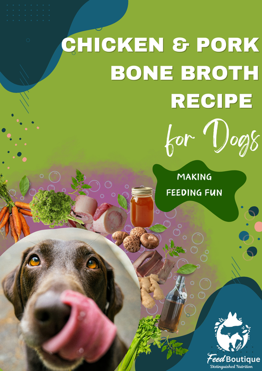 Chicken and Pork Bone Broth Recipe for Dogs